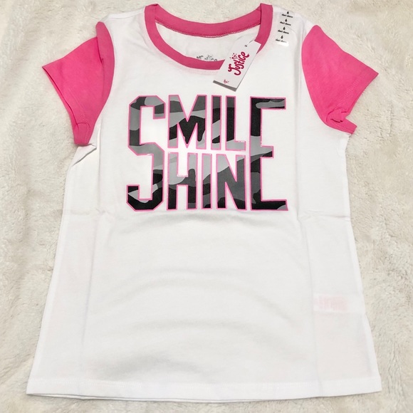 🆕Justice Girl’s SMILE SHINE Ringer Tee - Picture 7 of 9